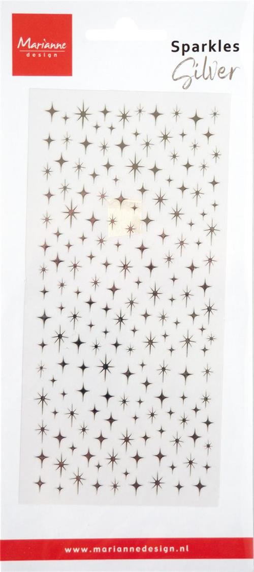 Marianne design stickers sparkles-silver CA3229